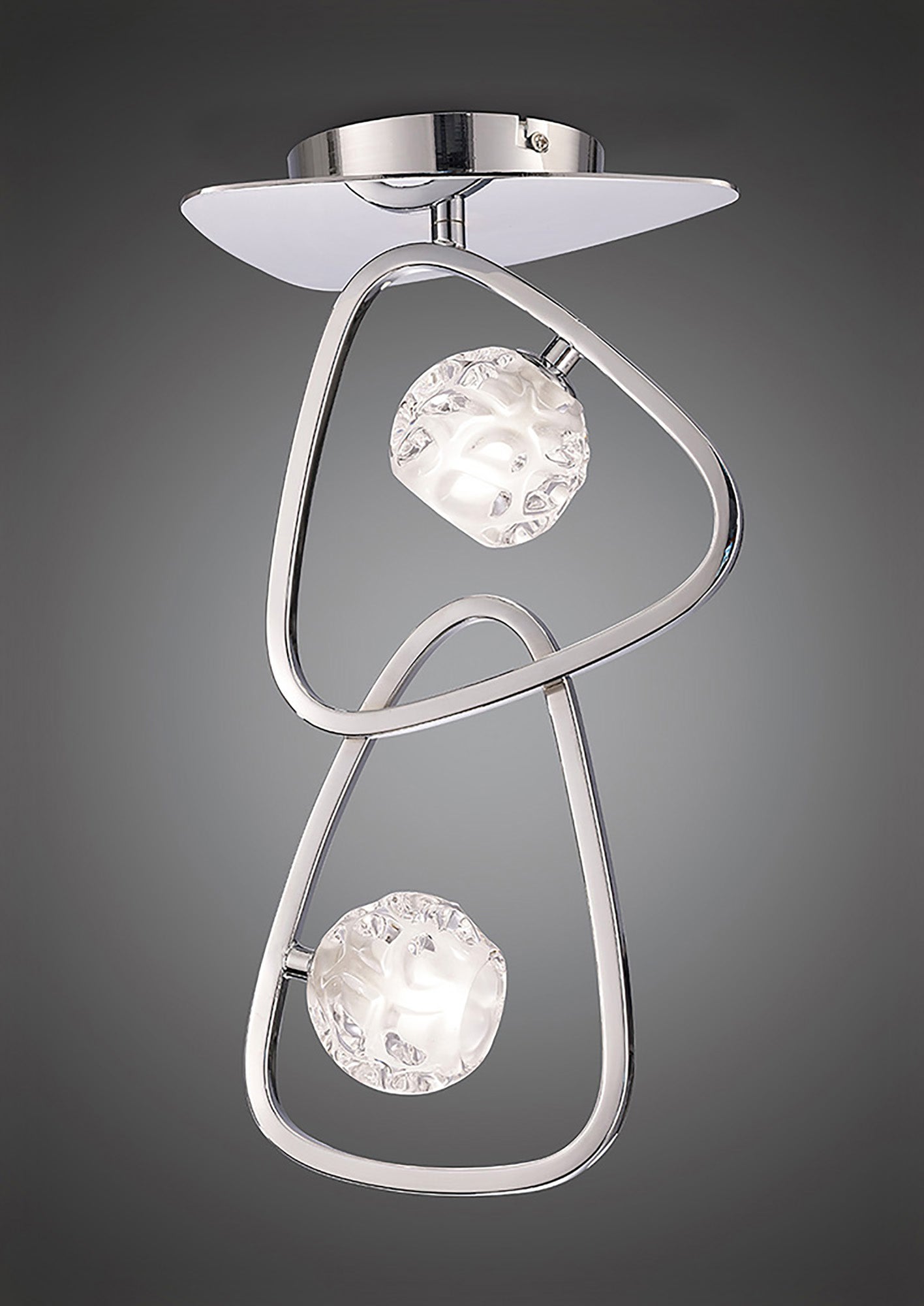 Lux Ceiling 2 Light G9, Polished Chrome by Mantra