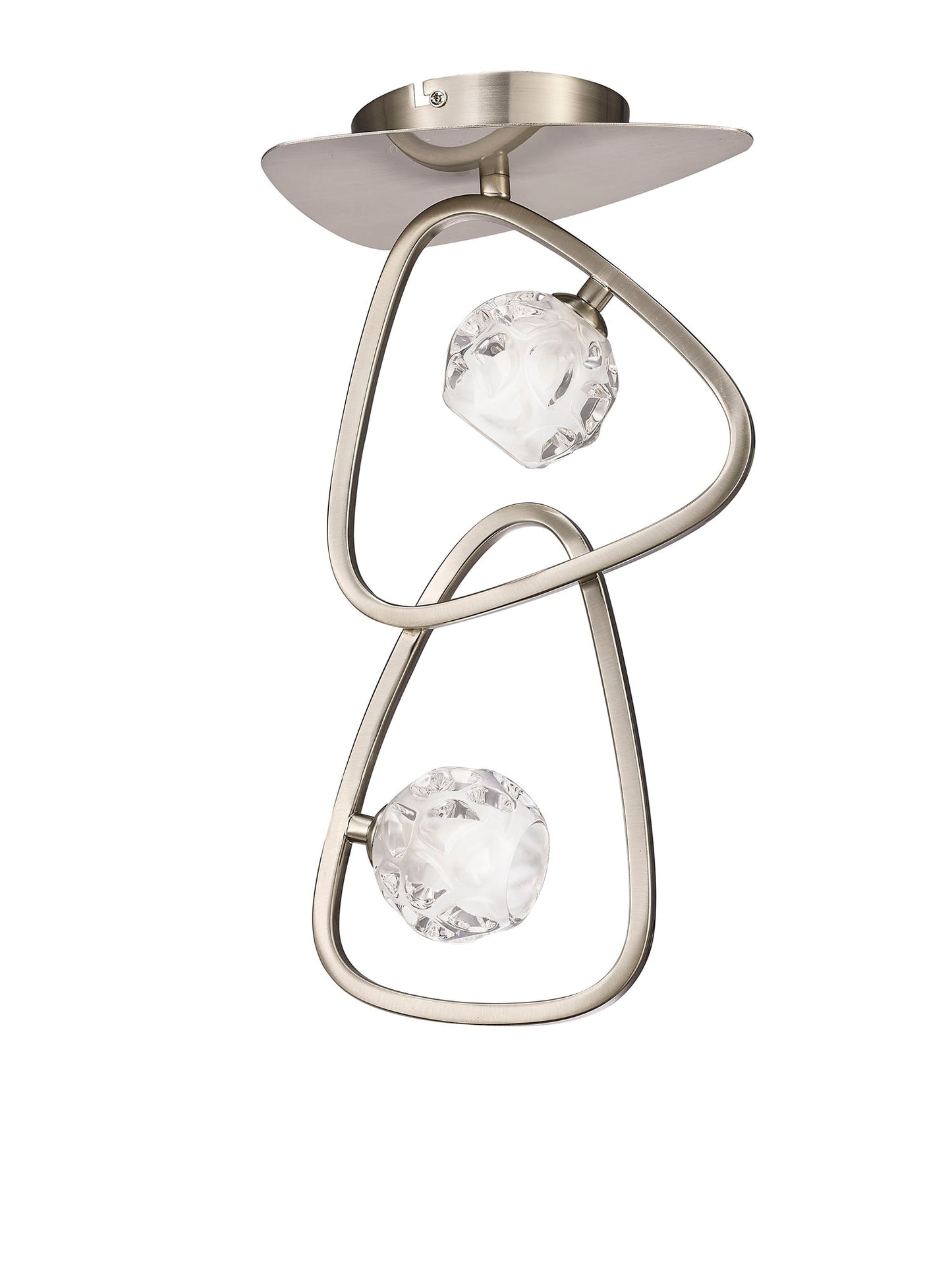 Lux Ceiling 2 Light G9, Polished Chrome by Mantra