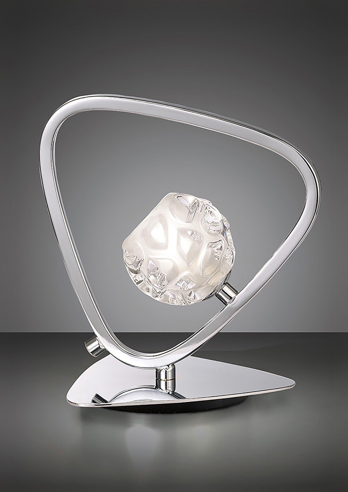 Lux Table Lamp 1 Light G9, Polished Chrome by Mantra