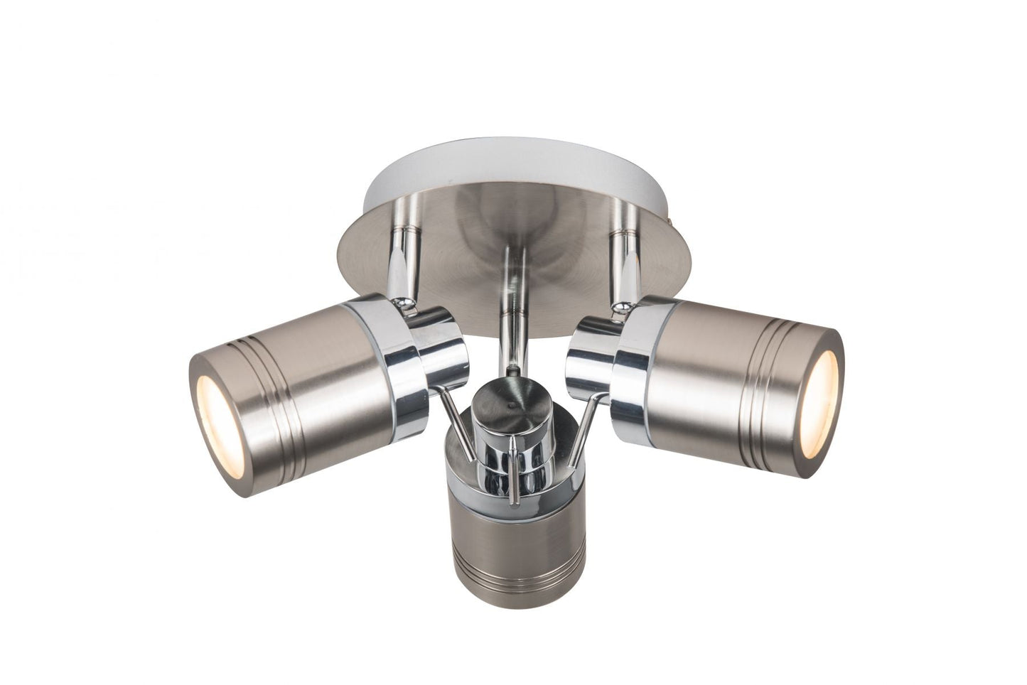 Luxo 3 Light Spotlight Satin Chrome