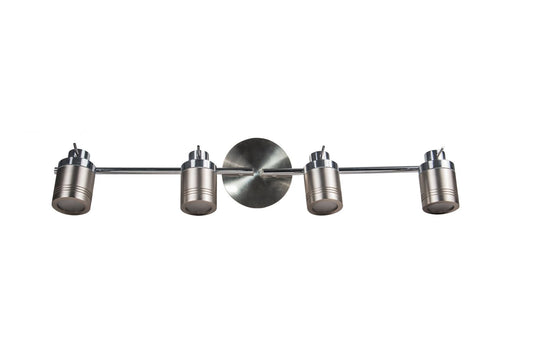 Luxo 4 Light Spotlight Bar Satin Chrome