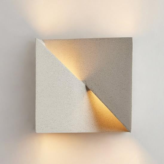 Art Deco Up and Down Wall Light Concrete Ceramic Finish - SPECIAL OFFER