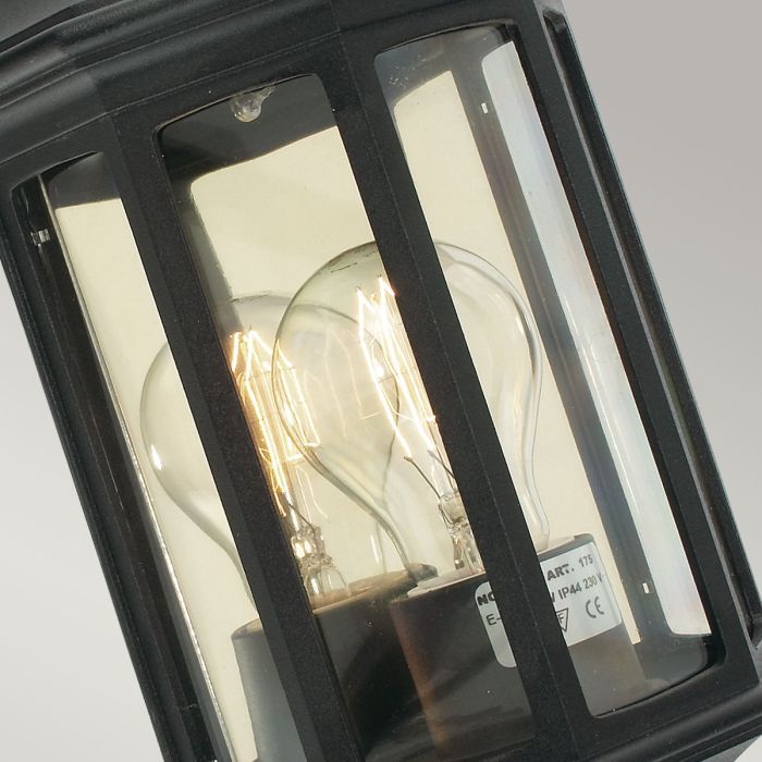 Malaga Mini 1 Light Mini Wall Lantern - Black