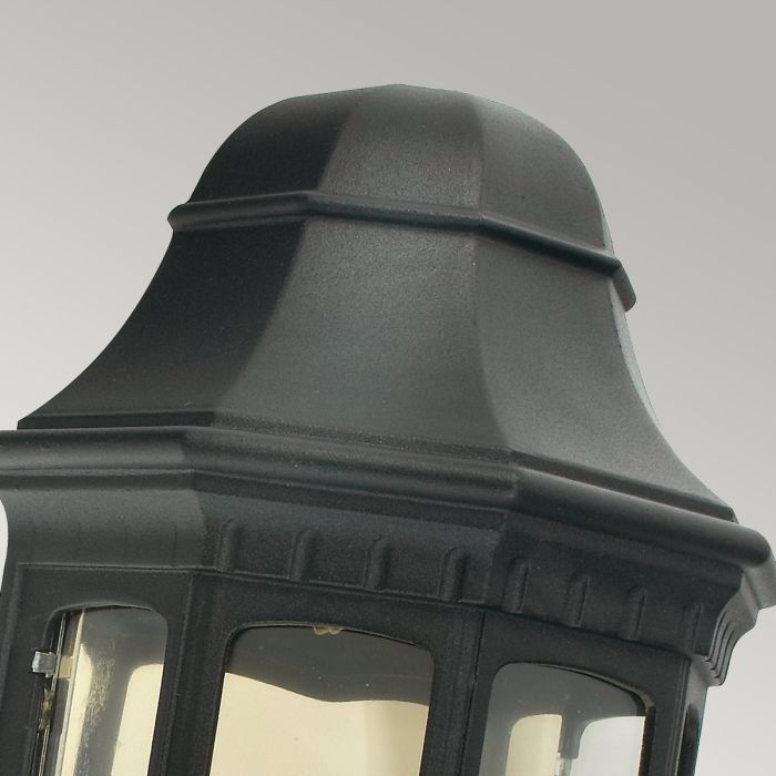 Malaga 1 Light Wall Lantern - Black