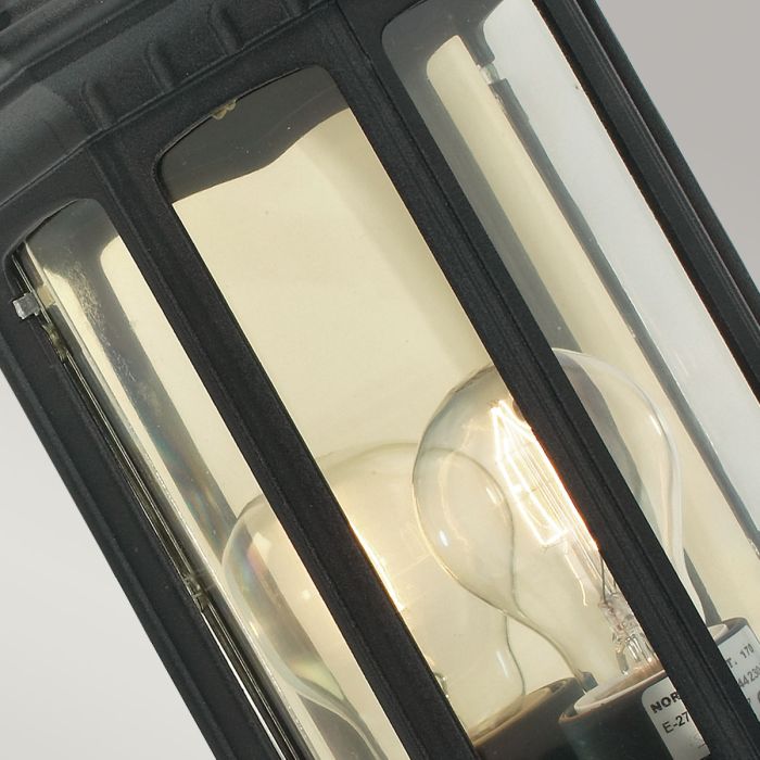 Malaga 1 Light Wall Lantern - Black