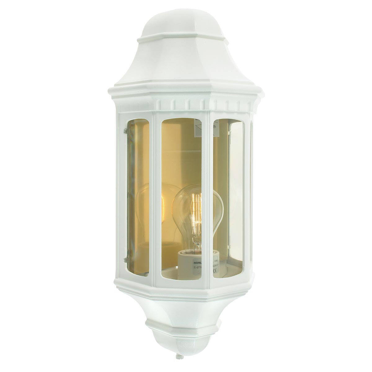 Malaga 1 Light Wall Lantern – White