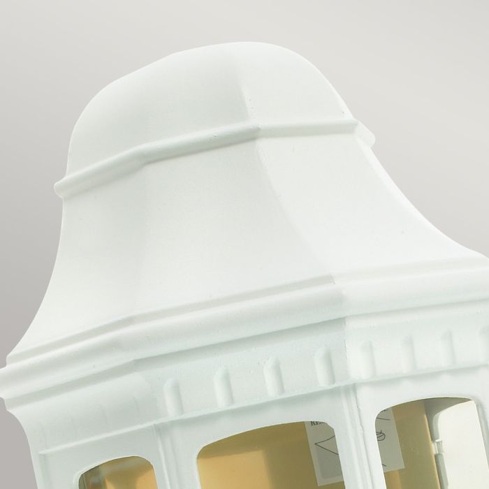 Malaga 1 Light Wall Lantern - White