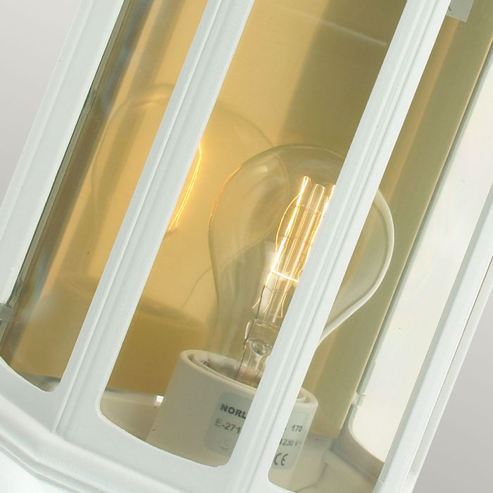 Malaga 1 Light Wall Lantern - White