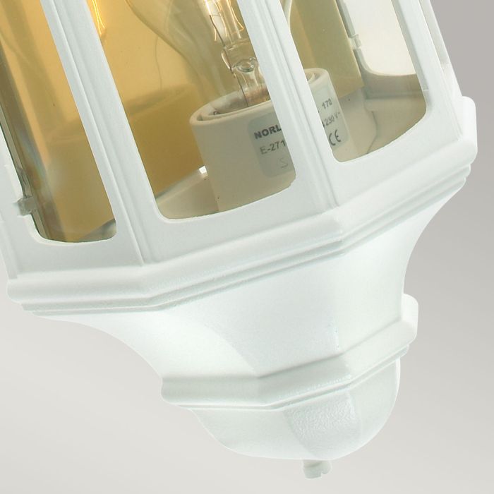 Malaga 1 Light Wall Lantern - White