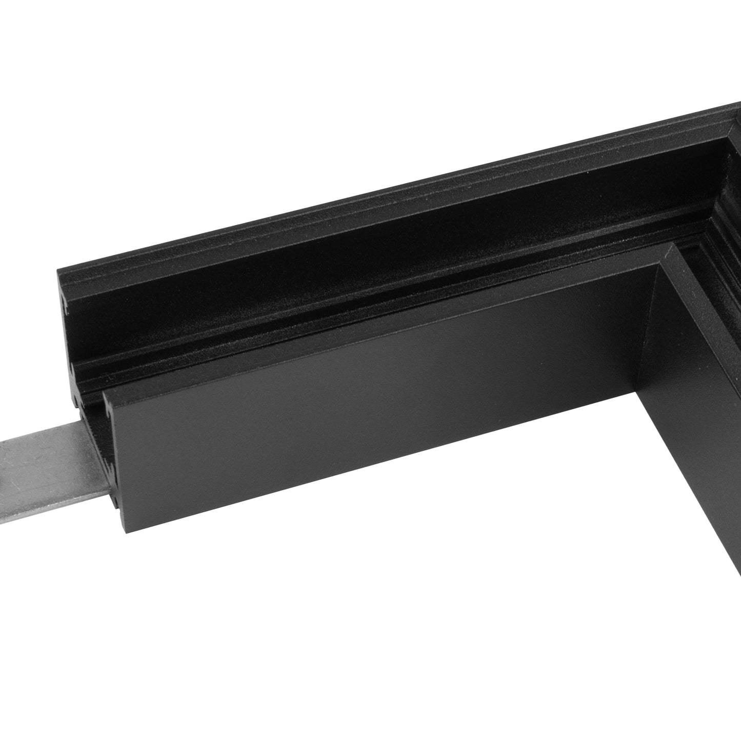 Magneto Shallow Single Connector Surface L-Joint 90º, Black For M8300 & M8301 by Mantra