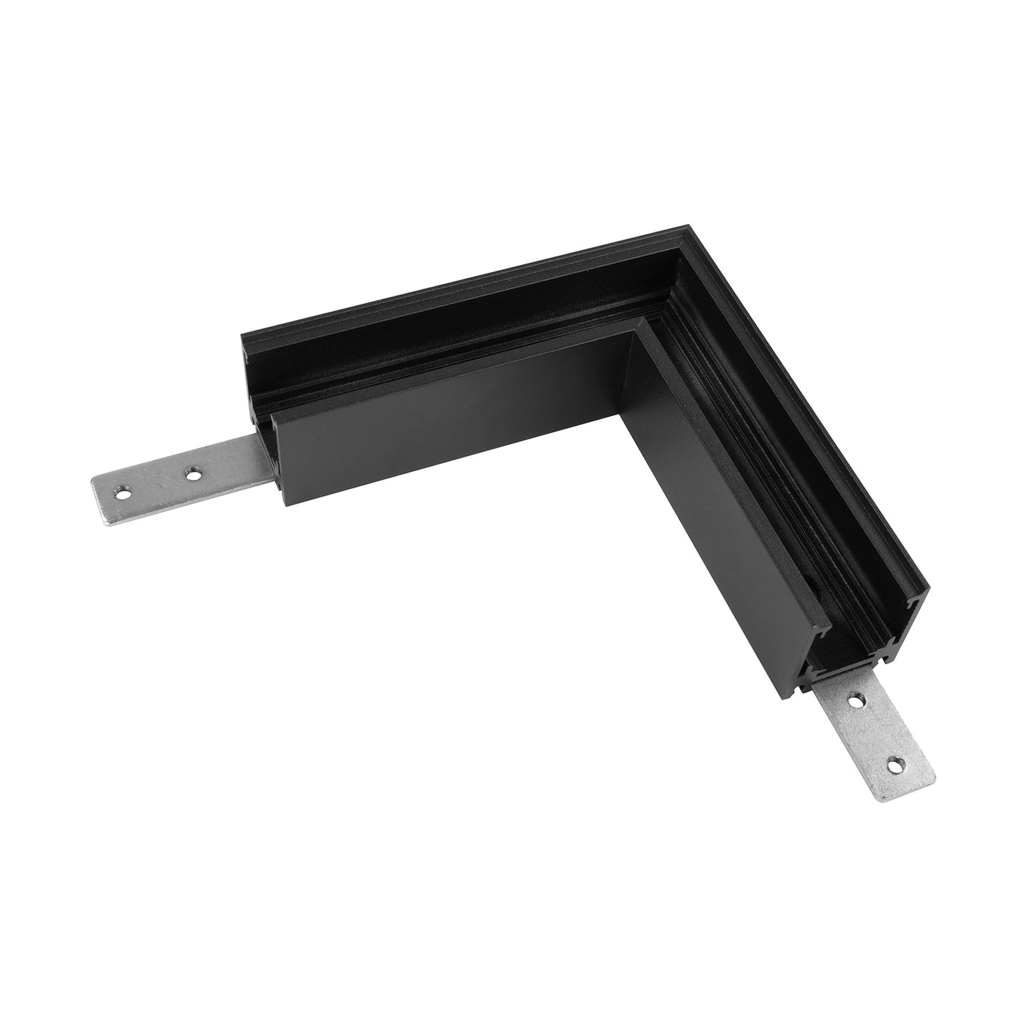 Magneto Shallow Single Connector Surface L-Joint 90º, Black For M8300 & M8301 by Mantra