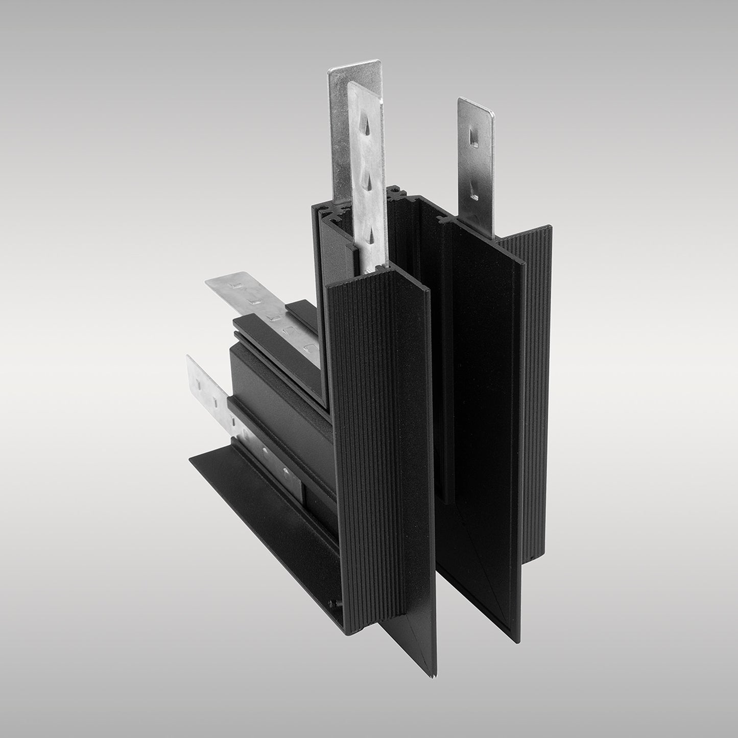 Magneto Recessed L-Joint Wall To Wall Out, Black For M8307/M8308 by Mantra
