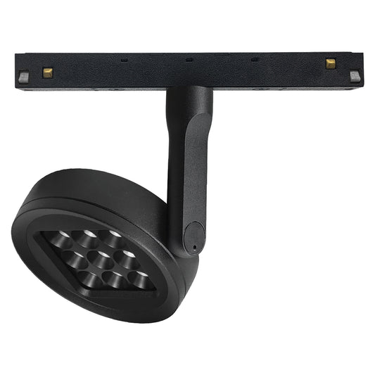 Magneto Track Disc Spotlight, 20W LED, 3000K, 1600lm, Black, 3yrs Warranty by Mantra