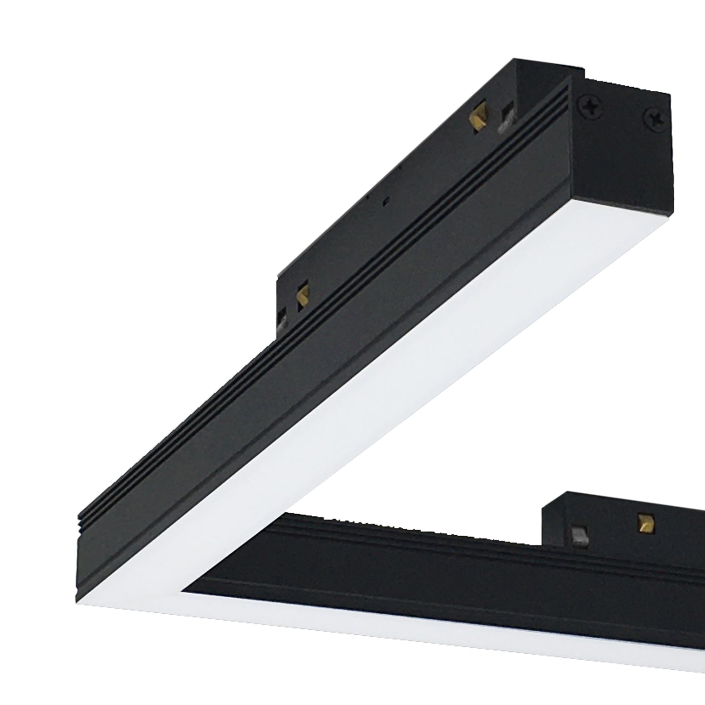Magneto Corner Light Diffuser Triac Dimmable, 330x330mm,16W LED, 3000K, 1280lm, Black, 3yrs Warranty by Mantra