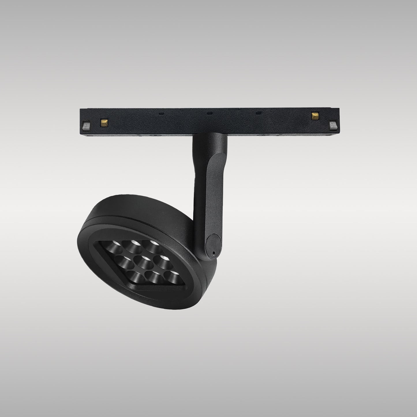 Magneto Track Disc Spotlight Triac Dimmable, 20W LED, 3000K, 1600lm, Black, 3yrs Warranty by Mantra