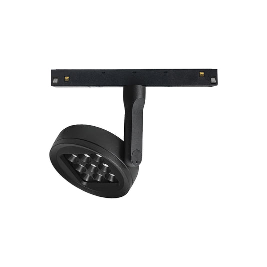 Magneto Track Disc Spotlight Triac Dimmable, 20W LED, 3000K, 1600lm, Black, 3yrs Warranty by Mantra