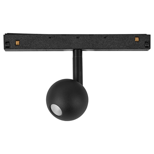 Magneto Track Ball Spotlight Triac Dimmable, 7W LED, 3000K, 560lm, Black, 3yrs Warranty by Mantra