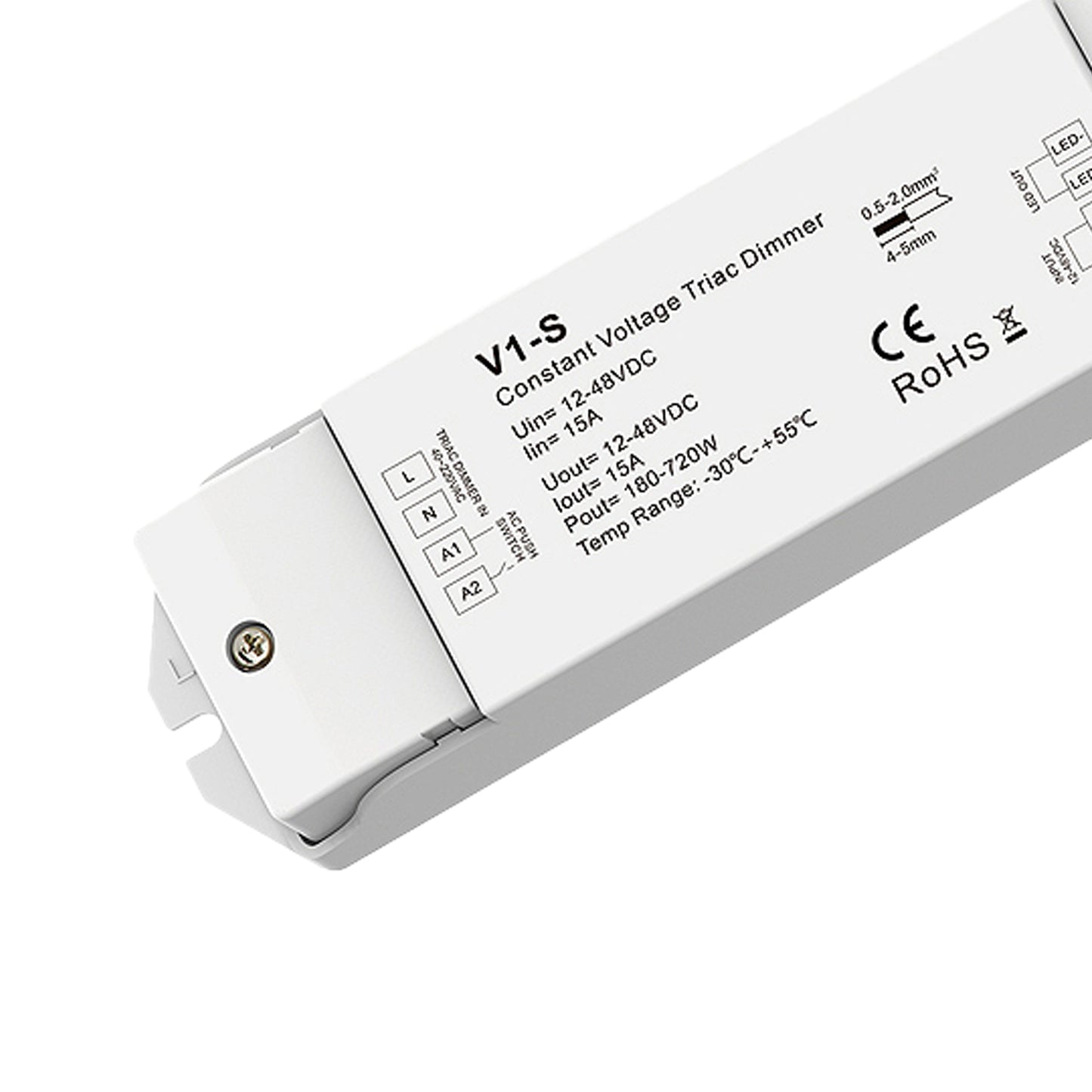 Magneto Triac/Push Switch Dimmable Controller 12-48V, One Per System Upto 720W by Mantra