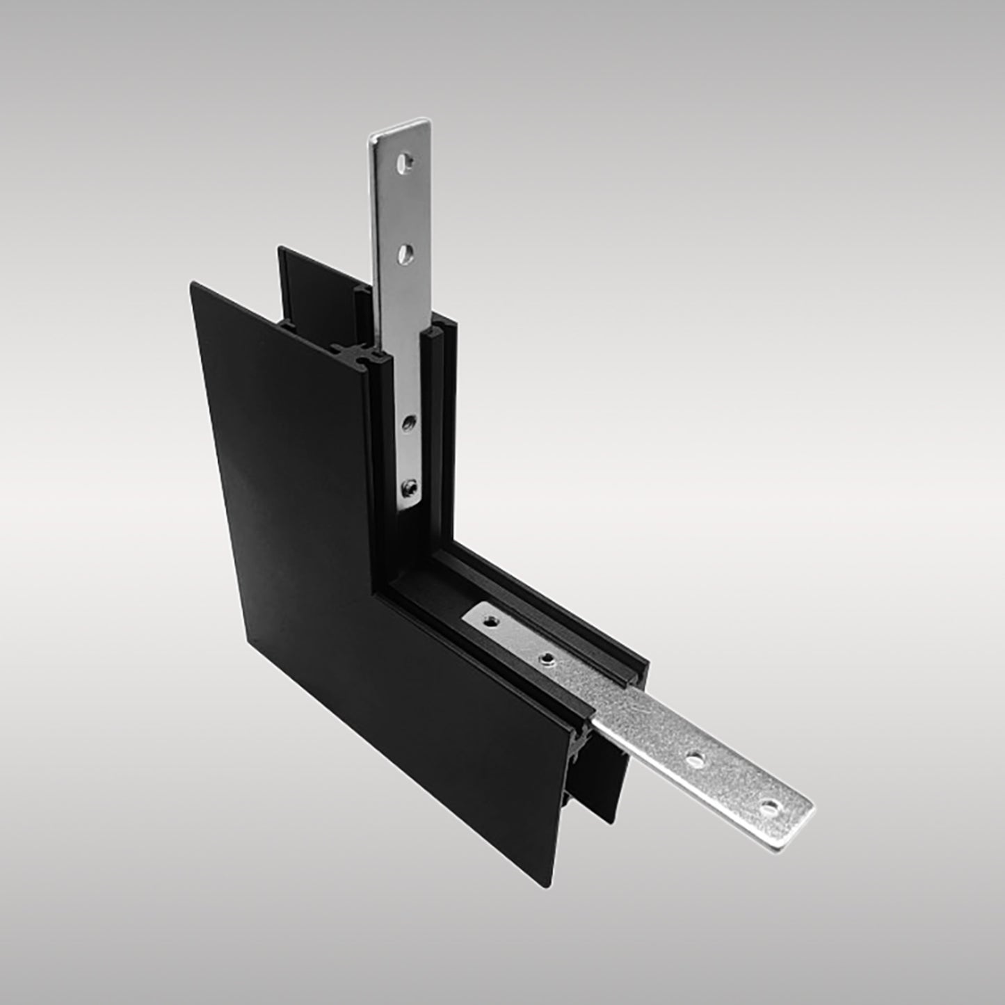 Magneto Deep 3 Connector Surface L-Joint Wall To Wall Out, Black For M8371 & M8372 by Mantra