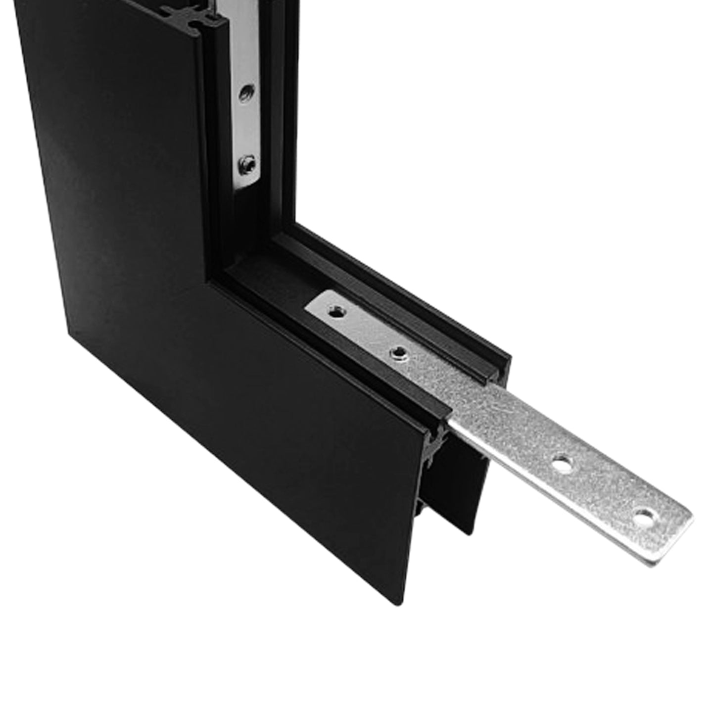Magneto Deep 3 Connector Surface L-Joint Wall To Wall Out, Black For M8371 & M8372 by Mantra