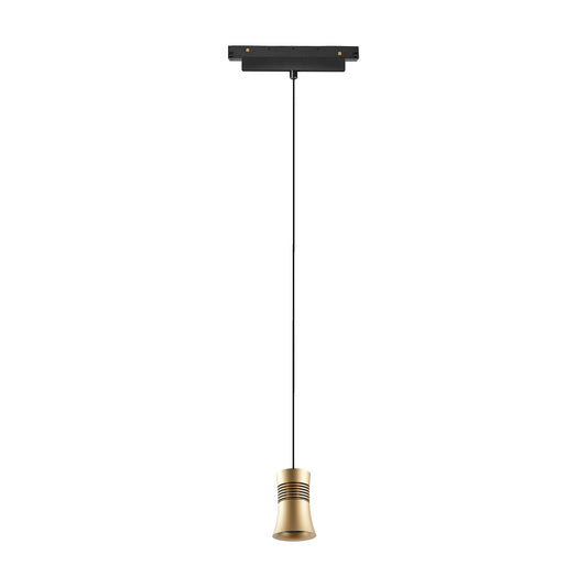 Magneto Track Cone Pendant, 12W LED, 3000K, 950lm, Gold/Black, 3yrs Warranty by Mantra