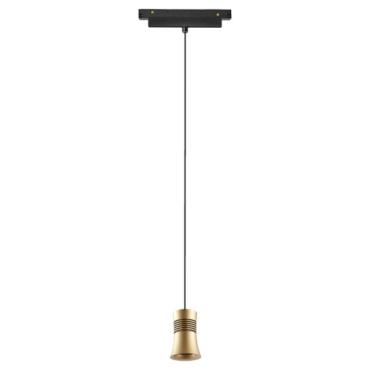 Magneto Track Cone Pendant Triac Dimmable, 12W LED, 3000K, 950lm, Gold/Black, 3yrs Warranty by Mantra