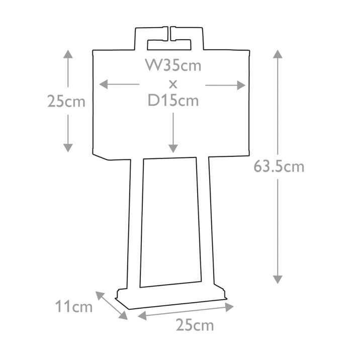 Magro 1 Light Table Lamp - Polished Nickel