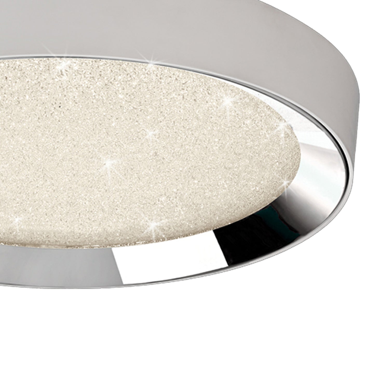 Male Flush 65cm Round 40W LED 3000K-6500K Tuneable, 3200lm, Remote Control Chrome / White / Acrylic, 3yrs Warranty by Mantra