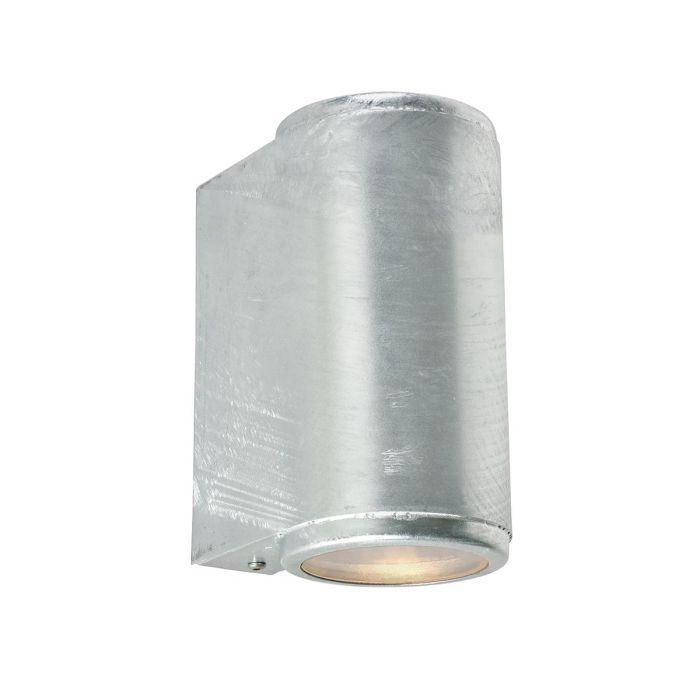 Mandal 2 Light Up / Down Wall Light Galvanised