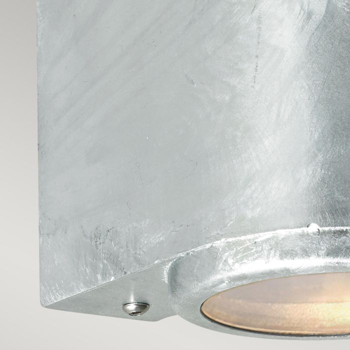 Mandal 2 Light Up / Down Wall Light Galvanised