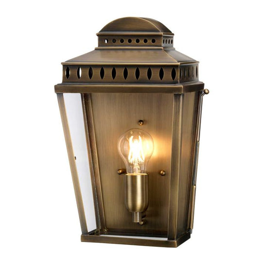 Mansion House 1 Light Wall Lantern - Aged Brass