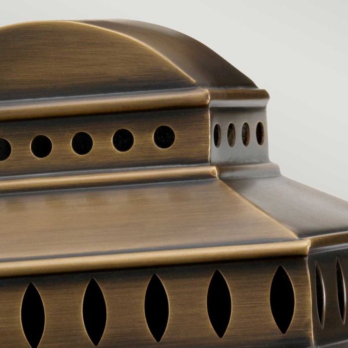 Mansion House 1 Light Wall Lantern - Aged Brass