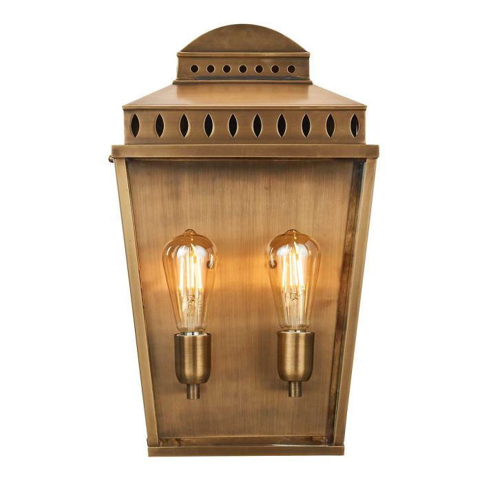 Mansion House 1 Light Large Wall Lantern - Aged Brass