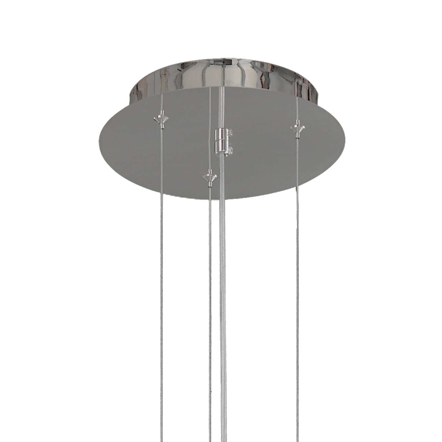 Manta Pendant 65cm Round 20W LED 3000K, 1600lm, Chrome / White, 3yrs Warranty by Mantra