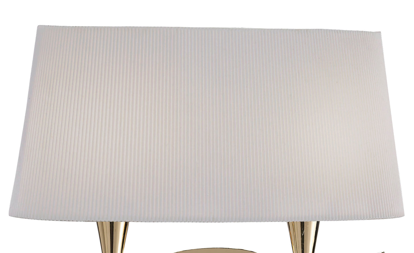 Mara Wall Lamp Switched 2 Light E14, French Gold With Ivory White Shade by Mantra