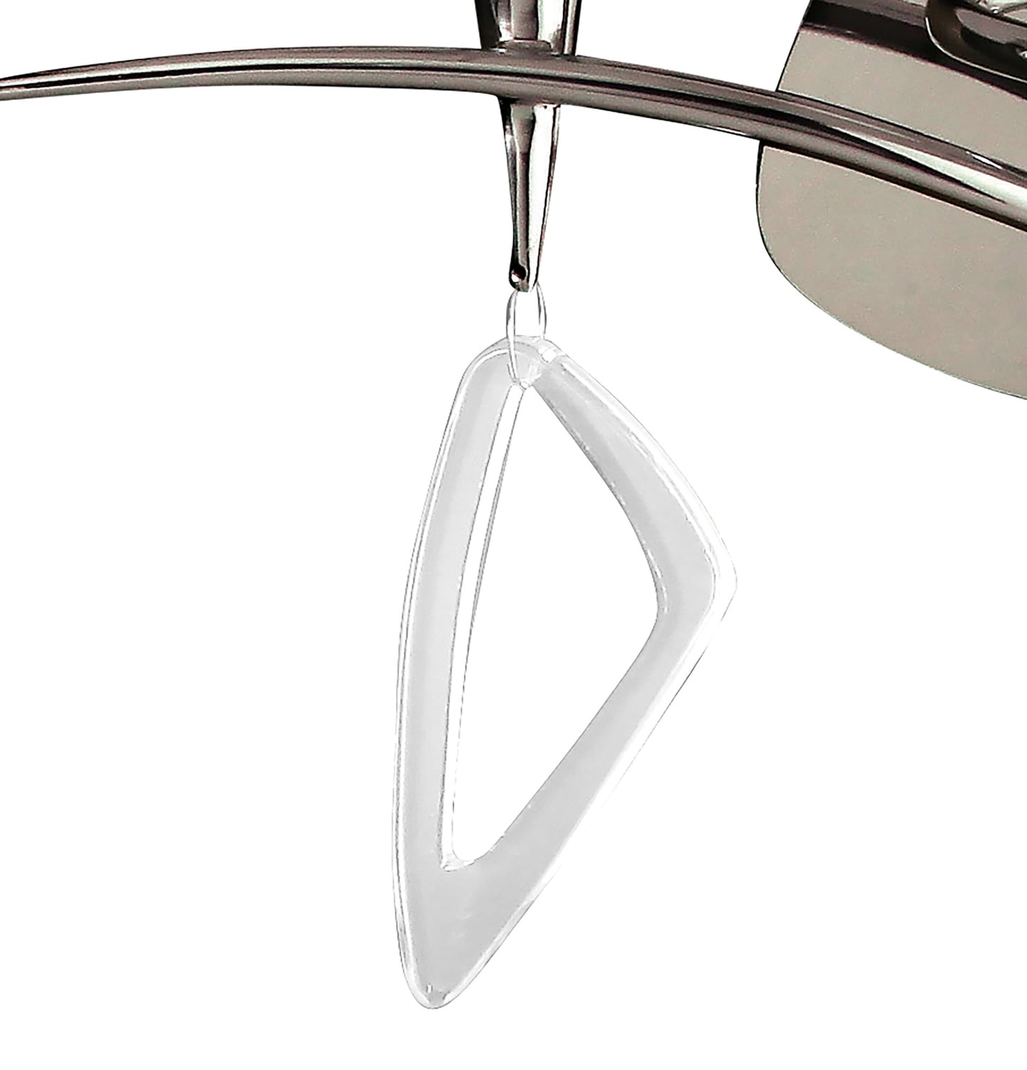 Mara Wall Lamp Switched 2 Light E14, Polished Chrome With Ivory White Shade by Mantra