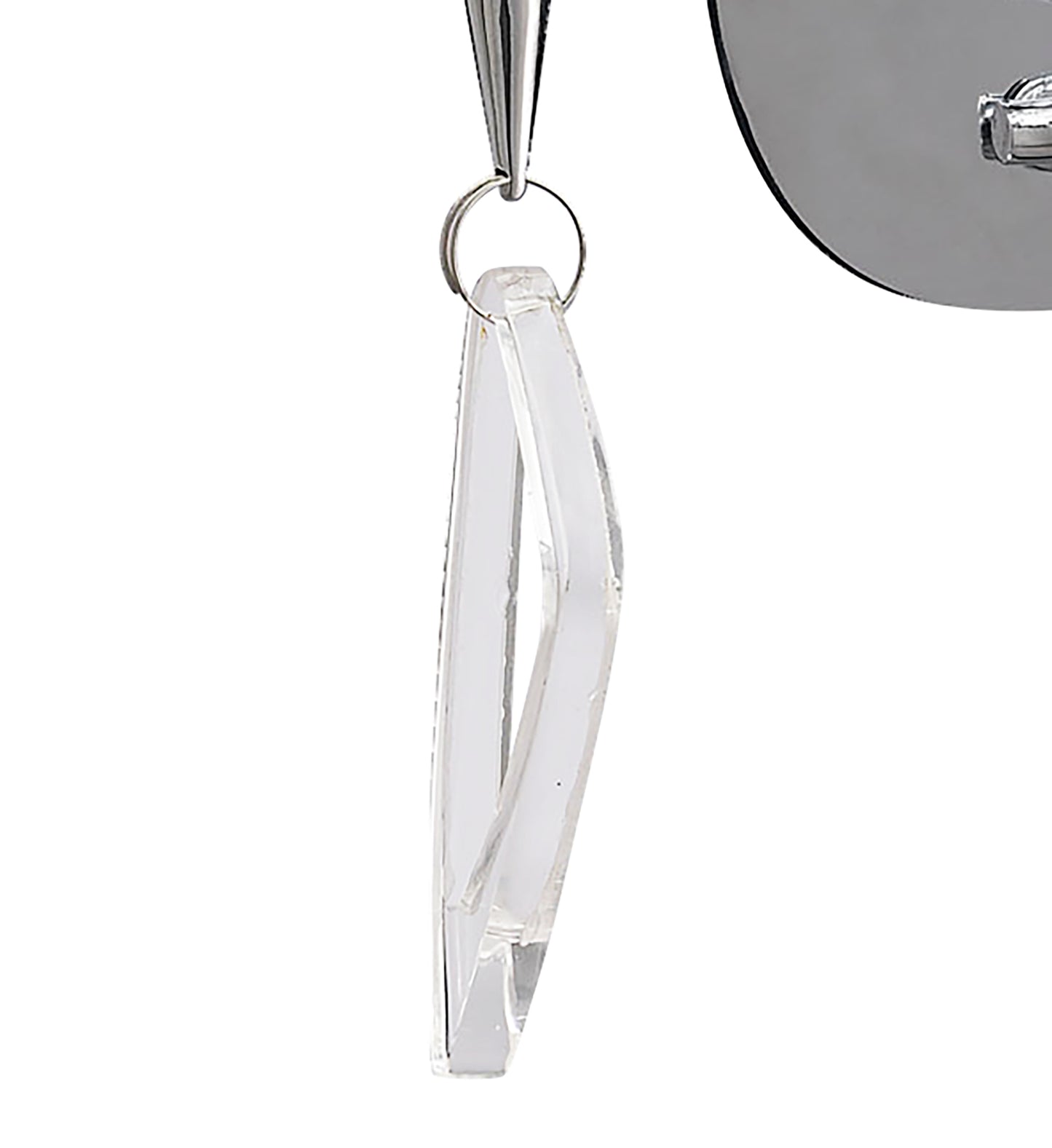 Mara Wall Lamp Switched 2 Light, Polished Chrome With Black Shade by Mantra