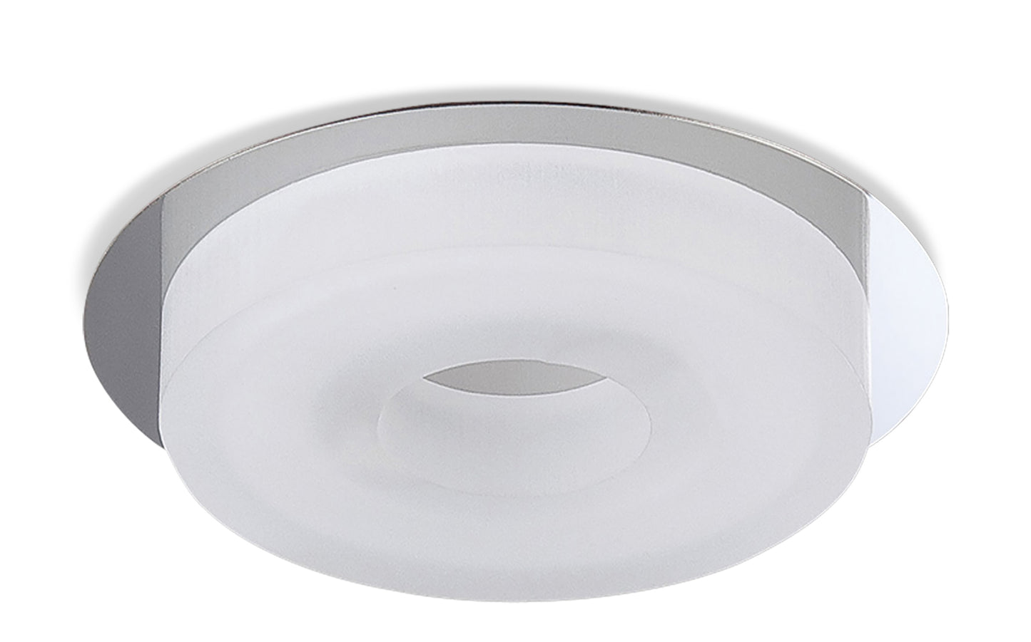 Marcel Recessed Down Light 6W LED Round 3000K IP44, 550lm, Polished Chrome/Frosted Acrylic, Cut Out: 70mm, Driver Included, 3yrs Warranty by Mantra