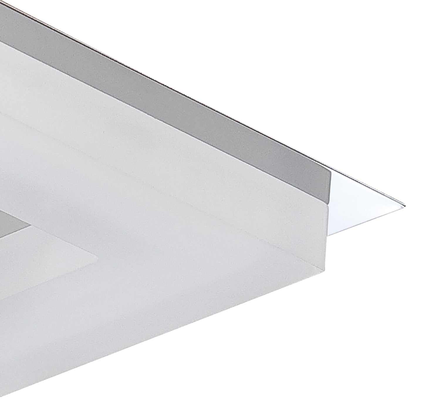 Marcel Recessed Down Light 6W LED Square 3000K IP44, 550lm, Polished Chrome/Frosted Acrylic, Cut Out: 70mm, Driver Included, 3yrs Warranty by Mantra