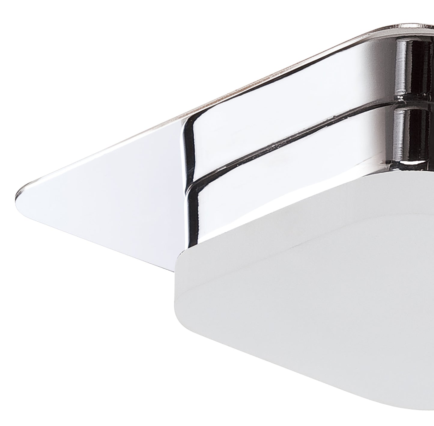 Marcel Recessed Down Light 5W LED Square 3000K IP44, 450lm, Polished Chrome/Frosted Acrylic, Cut Out: 70mm, Driver Included, 3yrs Warranty by Mantra