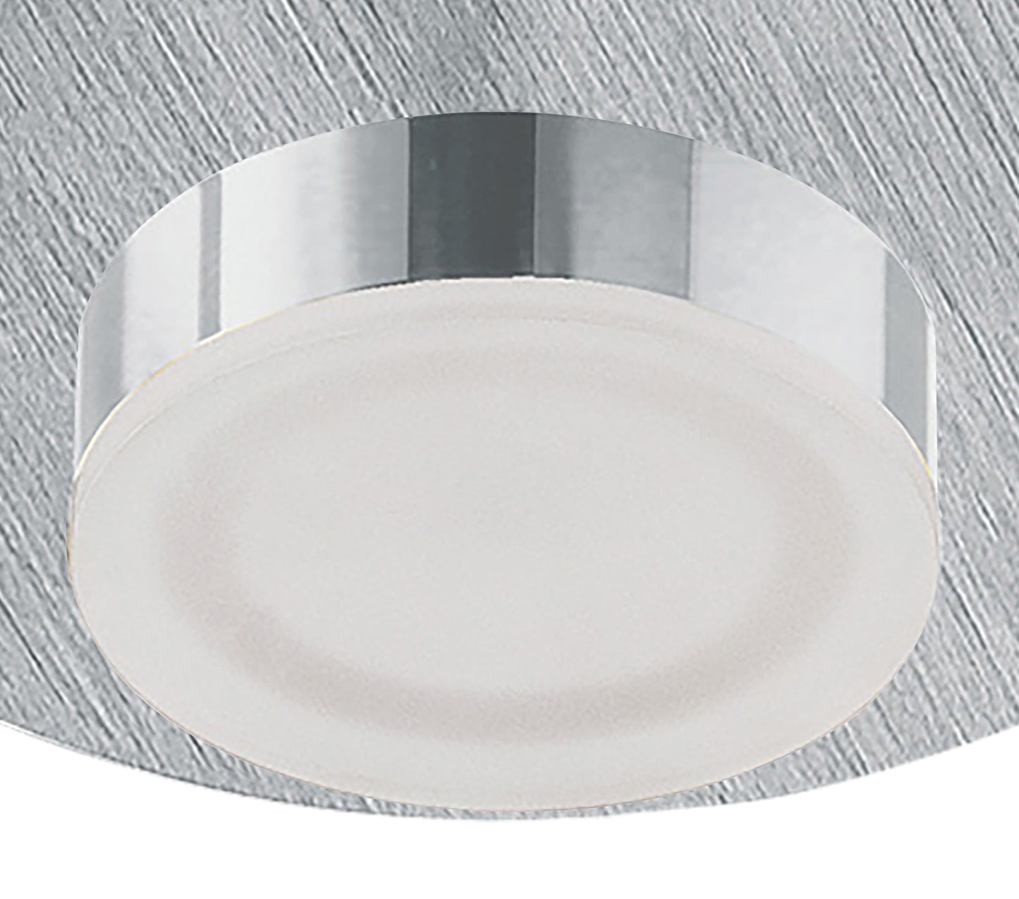 Marcel Recessed Down Light 4W LED Round 3000K IP44, 360lm, Satin Aluminium/Frosted Acrylic/Chrome, Cut Out: 70mm, Driver Included, 3yrs Warranty by Mantra