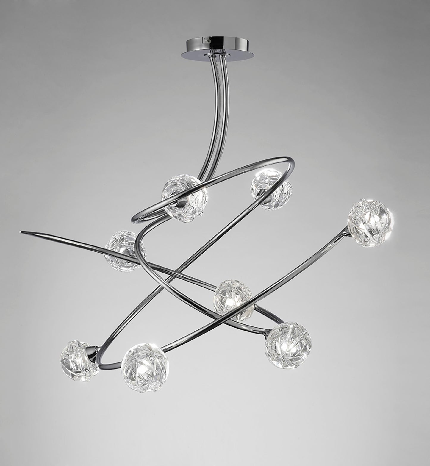 Maremagnum Ceiling 8 Light G9, Polished Chrome by Mantra