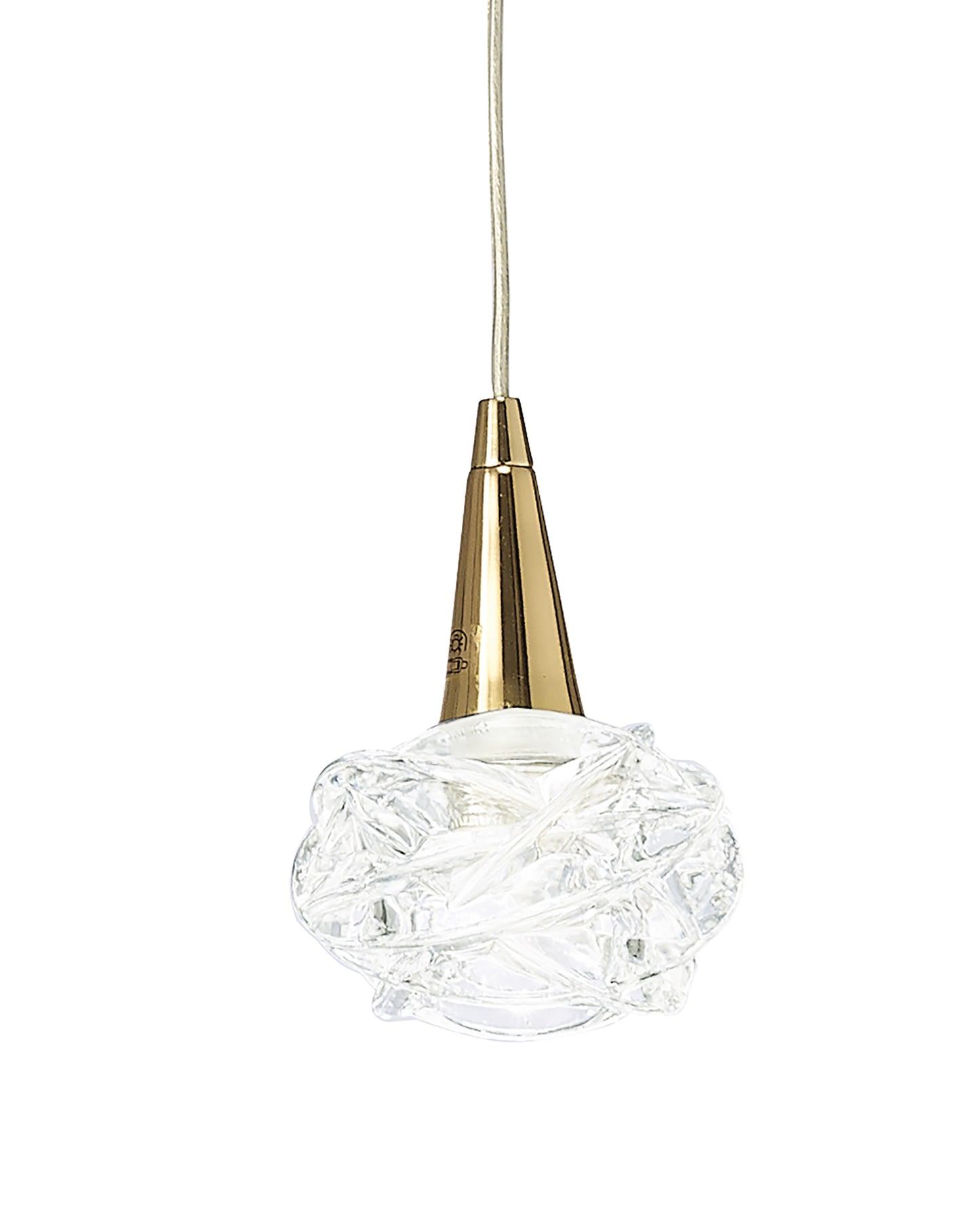 Maremagnum Pendant 1 Light G9, French Gold by Mantra