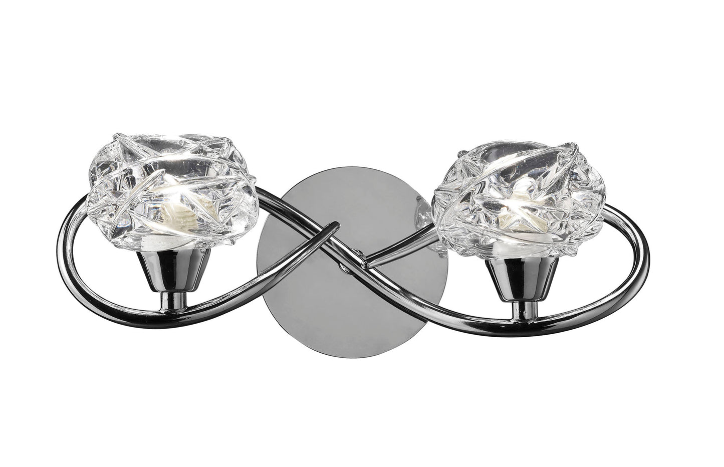 Maremagnum Wall Lamp Switched 2 Light G9, Polished Chrome by Mantra