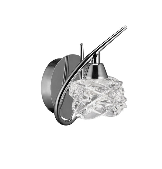 Maremagnum Wall Lamp Switched 1 Light G9, Polished Chrome by Mantra