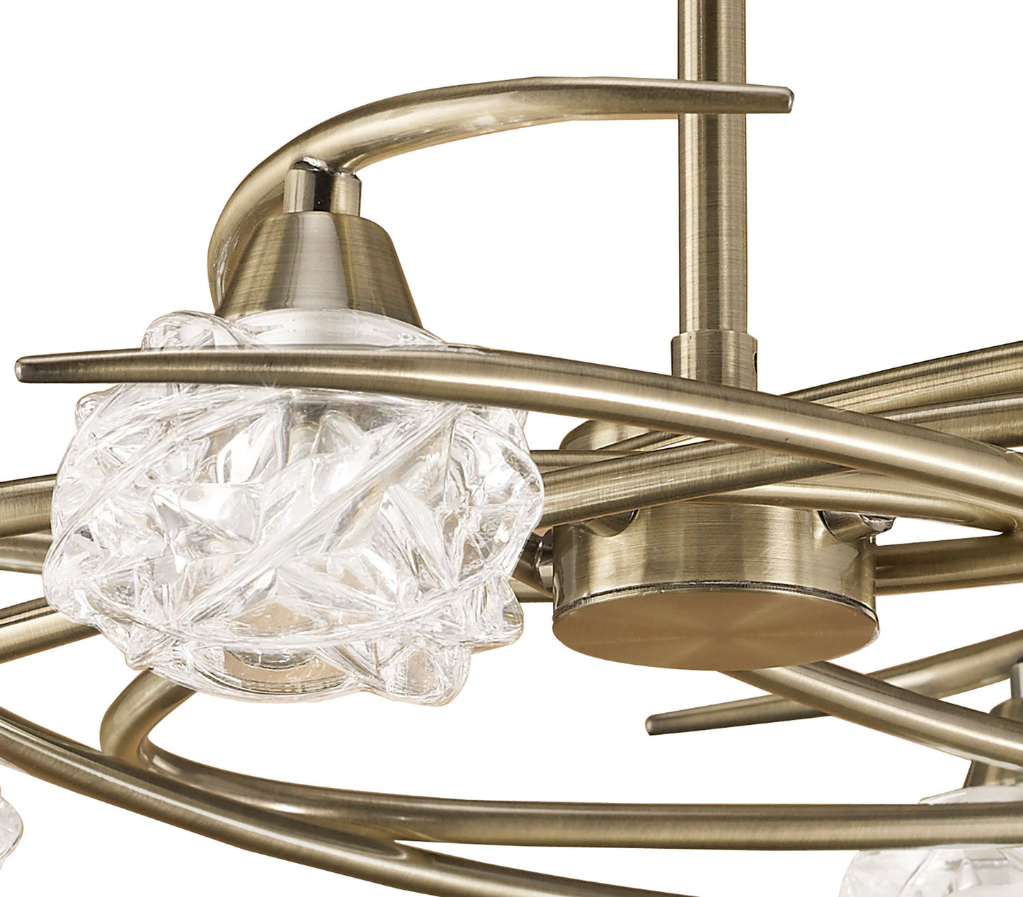 Maremagnum Ceiling 4 Light G9, Antique Brass by Mantra