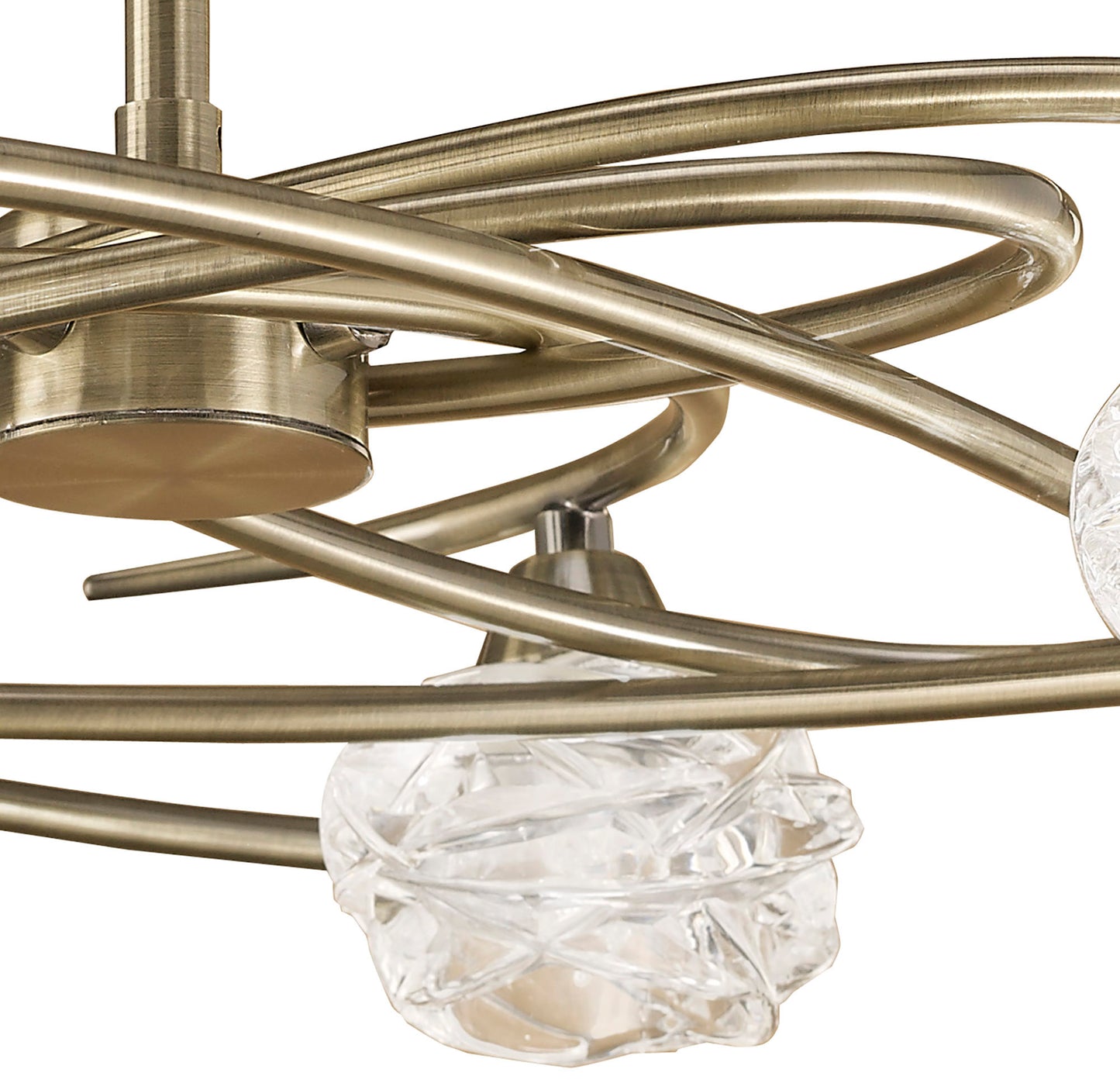 Maremagnum Ceiling 4 Light G9, Antique Brass by Mantra