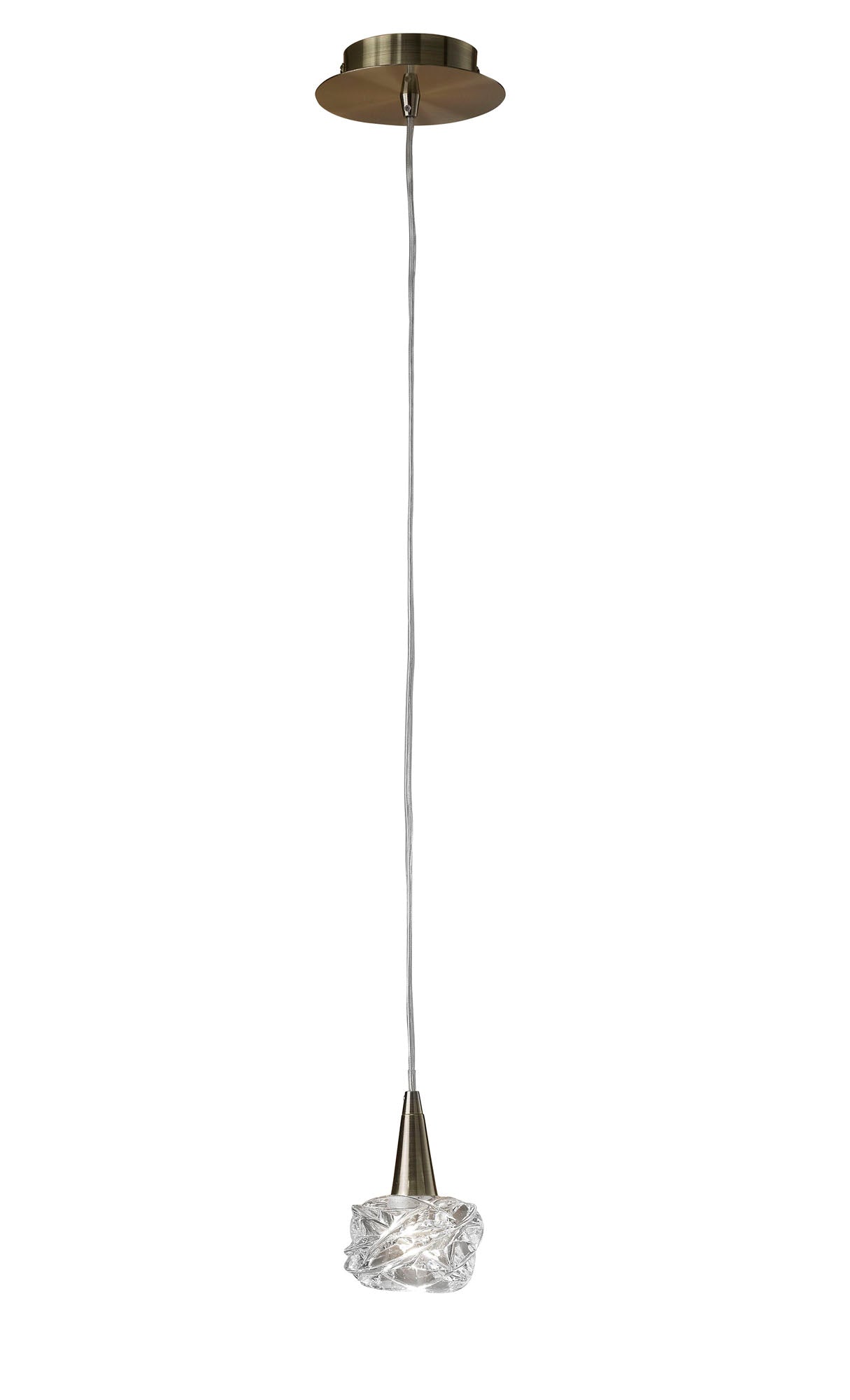 Maremagnum Pendant 1 Light G9, Antique Brass by Mantra