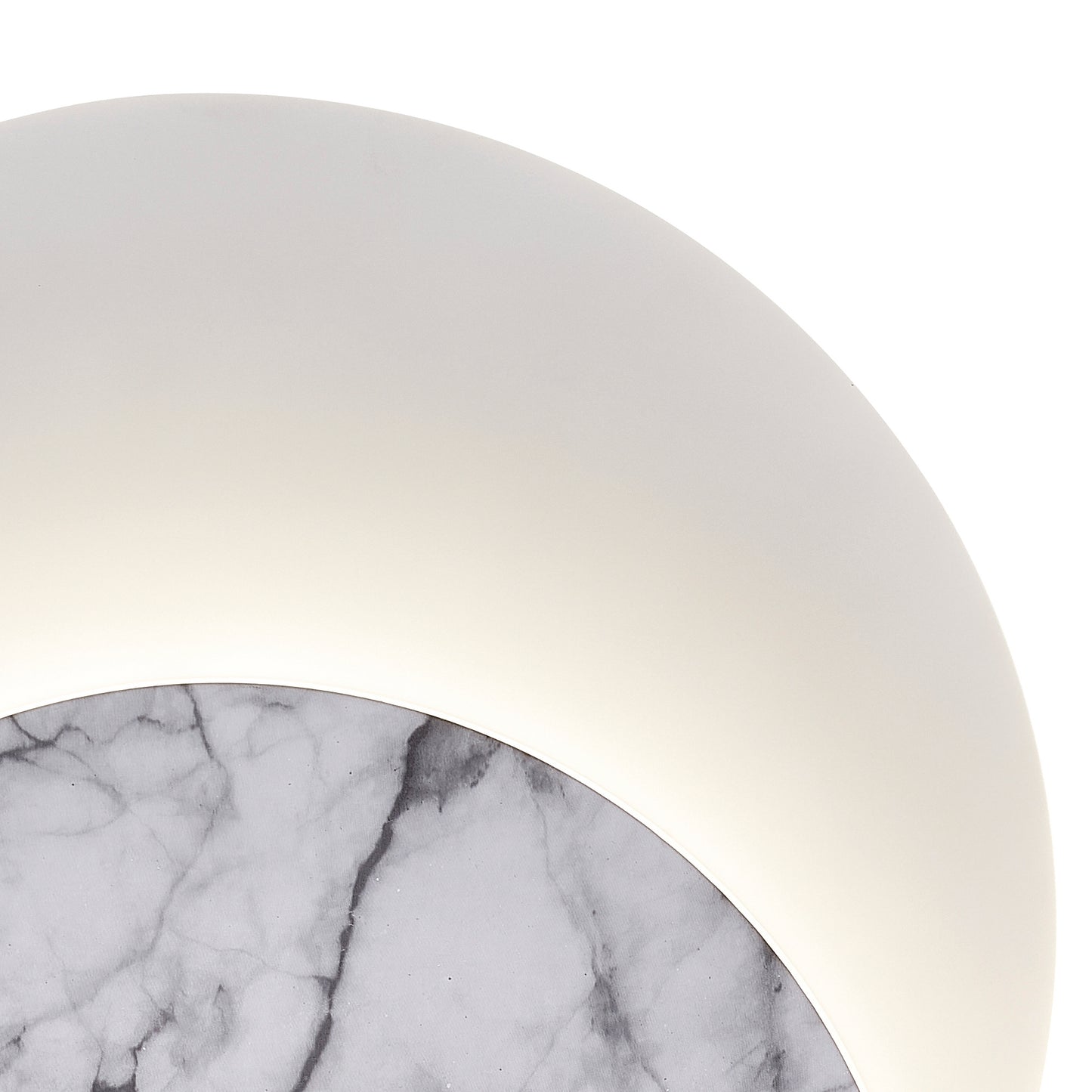 Marmol Wall Lamp Layered, 12W LED, 3000K, 1080lm, White Marble/White, 3yrs Warranty by Mantra