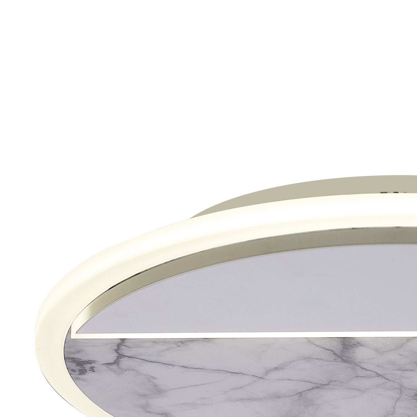 Marmol Ceiling Round, 30W LED, 3000K, 2100lm, White Marble/White, 3yrs Warranty by Mantra